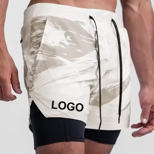 Short de sport en polyester avec logo personnalisé de haute qualité Short de sport pour homme Short de sport respirant pour homme - Product Image 3