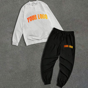 Conjunto Deportivo con Capucha y Pantalones de Chándal Estampados de Moda Urbana, Venta al por Mayor, Alta Calidad, Corte Regular, Conjuntos de Sudadera Personalizados para Fitness y Deportes - Product Image 1