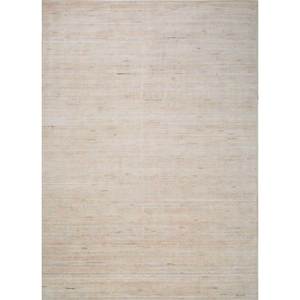Alfombras de Lana Tejidas a Mano Contour Ivory, Alfombra Rectangular Grande de 9x12, Estilo Clásico para el Hogar, Pasillo, Color Sólido, Viscosa, Hechas a Mano, Hwl-200 - Product Image 1