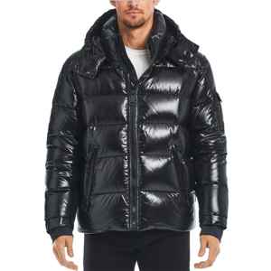 Chaqueta de Invierno Personalizada con Logotipo para Jóvenes y Adultos, Chaqueta Abrigada de Invierno, Chaqueta Bomber Gruesa de Nailon Brillante para Hombre, Envío DDP - Product Image 1