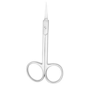 Tijeras de manicura de acero inoxidable al por mayor con cutícula curva afilada hoja recta logotipo personalizado para el cuidado de las uñas y tipo de belleza - Product Image 1