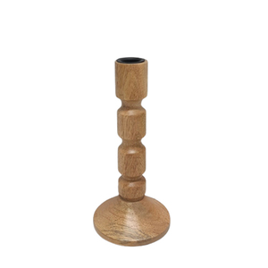 Portavelas de madera, soporte de vela de Metal de diseño de lujo de Color marrón para decoración de hogar y boda hecha a mano - Product Image 1