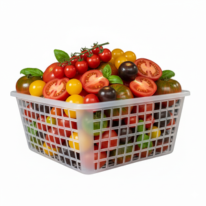 DX601 Durable and Practical <b>Food</b> Grade Mini <b>Tomato</b> Basket for Hamburger & Bread - Product Image 2