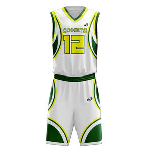Venta caliente ligero uniforme de baloncesto transpirable y nuevo diseño para deportes de verano conjunto de impresión por sublimación - Product Image 2