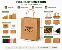 Bolsa de Papel Kraft Ecológica de Lujo con Asa Trenzada para Vino, Licores, Pizza y Sushi - Resistente y Autoportante