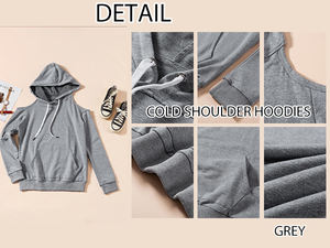 Sweatshirts à capuche en molleton mélangé doux avec poche kangourou pour hommes et femmes - Product Image 6