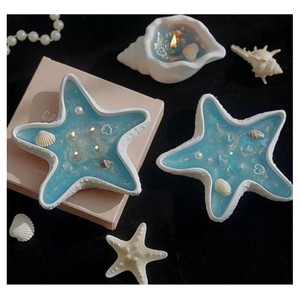 Bougie en coquillage faite à la main, décoration côtière avec parfum de brise marine, pour cadeau de mariage, bougie en coquillage naturel, ambiance de maison - Product Image 2