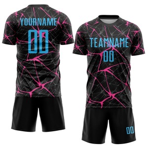 Camiseta de fútbol Rosa Negra de alta calidad para adultos War Justice Match Uniforme de entrenamiento deportivo Camiseta de fútbol palestino de manga corta - Product Image 1