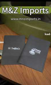 Carpeta de Menú Personalizada al por Mayor, Duradera, con Logotipo Grabado, de Cuero PU Suave, Elegante, Estilo Libro, para Restaurante y Hotel - Product Image 2