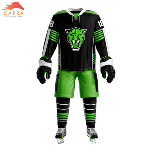 ชุดกีฬาพิมพ์ลายโลโก้ออกแบบได้ตามต้องการชุดเครื่องแบบฮ็อกกี้น้ำแข็งดีไซน์ใหม่สำหรับมืออาชีพ - Product Image 2