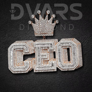 จี้เพชรเคลือบเงาแบบกำหนดเองสำหรับซีอีโอ สไตล์งานปาร์ตี้กลางคืนสุดคลาสสิก ชุบทองคำแท้ 925 เงินสเตอร์ลิง เครื่องประดับเพชรสำหรับทุกเพศ - Product Image 6