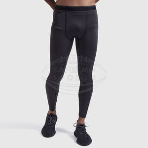 Collants de sport pour hommes, tissu en spandex/polyester à séchage rapide, taille élastique, collants de compression personnalisables pour la salle de sport - Product Image 2
