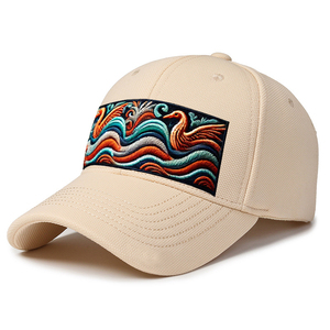 หมวกแก็ป6แผงผ้าฝ้ายสไตล์สปอร์ตปรับแต่งโลโก้ได้ตามที่ต้องการหมวกแก๊ปเบสบอลใส่ได้ทั้งชายและหญิงพร้อมโลโก้ออกแบบได้ตามต้องการสำหรับ100% - Product Image 1