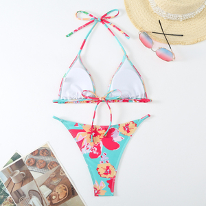 Bikini Halter de Diseñador 2025, Sexy, con Estampado de Mariposas, Traje de Baño Moderno para Playa, Bikini Personalizado - Product Image 2