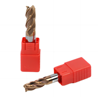 Fresa de carburo sólido de 2 filos para CNC, brocas de router OEM para aplicaciones de metal con superficie plana cuadrada