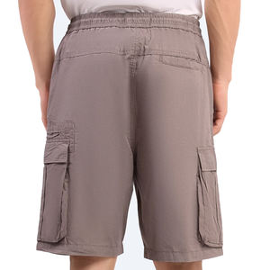 2025 nouveauté hommes 100% coton décontracté été Shorts taille élastique cordon sport course Shorts avec poches - Product Image 6