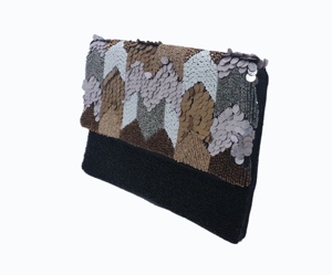 Bolsos de mano con lentejuelas de Color negro y dorado de hermoso diseño superventas, bolsos de mano para mujeres y niñas, accesorios de fiesta - Product Image 2