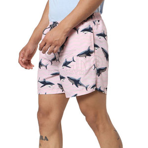 Shorts de plage respirants à séchage rapide pour hommes, style urbain, motif uni, taille mi-haute avec cordon de serrage – Nouvelle Arrivée en Promotion - Product Image 1
