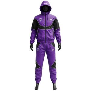 Nouvelle arrivée costume coupe-vent unisexe personnalisé jogging réfléchissant solide à capuche grande taille hiver imperméable léger à l'avant - Product Image 2