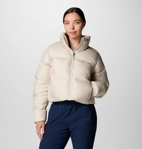 Dernière veste courte douillette personnalisée OEM Dark Stone pour femmes Veste bulle à fermeture éclair complète Veste en duvet d'hiver respirante pour femmes - Product Image 4