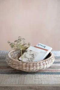 ชามอาหารหวายสานเส้นใยธรรมชาติดีไซน์ทันสมัยเหมาะสำหรับโต๊ะอาหารในห้องครัวอุปกรณ์เสริมสำหรับเสิร์ฟ - Product Image 4