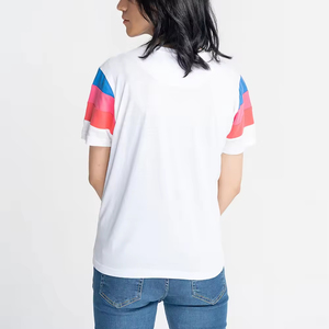 เสื้อยืดลำลองผู้หญิงราคาดีที่สุด สำหรับผู้ใหญ่ ขนาดสั่งทำได้ บริการ OEM เสื้อยืดผู้หญิงดีไซน์ใหม่ - Product Image 2