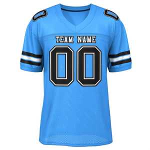 Maillot de football américain de haute qualité, respirant, évacuant l'humidité, séchage rapide, antibactérien, grande taille, manches courtes, personnalisable - Product Image 5