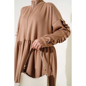 Loysha manga Ruffle Cardigan Camel - Product Image 4