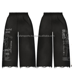 Transpirable Precio bajo Logotipo personalizado Impreso Hombres Sudor para hombres Dos piezas Jogging Wear Sweat Suit Set - Product Image 5