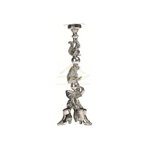 Design Decor Art Rustic Style Metal Candelabra <b>Candle</b> <b>Holder</b> and Stand Forged Design <b>Silver</b> Color Tabletop Dining Ware Supplies - Product Image 1