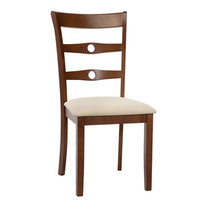 เก้าอี้ทานข้าวซานยาง รุ่น 300132 ทำจากไม้เนื้อแข็งคุณภาพสูงและผ้า  เหมาะสำหรับใช้ในห้องรับประทานอาหาร - Product Image 2