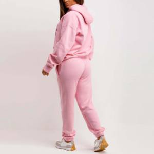 High Quality <b>Women's</b> Custom Fleece Spring Tracksuit Set New Design Solid Streetwear Gym Sports Plus Size Adult Teen Girls 100% - Product Image 4