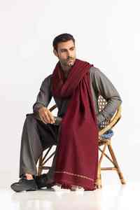 Men Premium Winter Wool <b>Shawl</b> Soft Warm Breathable 300g Traditional Solid Color Elegant <b>Wrap</b> - Product Image 3