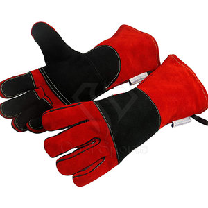 ถุงมือเชื่อมหนังคุณภาพสูงสำหรับผู้ใหญ่ - เป็นมิตรกับสิ่งแวดล้อม น้ำหนักเบา ทนทาน ทนความร้อน ปรับแต่งได้ ถุงมือเพื่อความปลอดภัย - Product Image 1