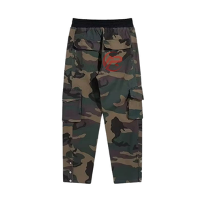 Nouveauté Pantalons pour hommes Impression de logo personnalisé Matériau en coton et polyester léger Taille moyenne devant plat droit - Product Image 2
