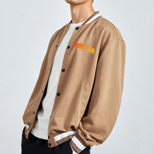 Oversized Drop Shoulder Varsity Jacket Custom Printing Long Sleeve Men's Baseball Jacket Men Plain Varsity Letterman Jackets - Product Image 3
