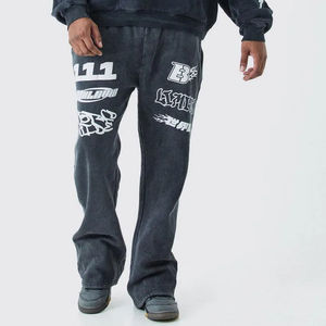 <b>Tech</b> Fleece Tracksuit for Men High Quality Customized Logo Jogger Sweatsuit Hood Breathable Zipper Acid <b>Wash</b> Printed Winter - Product Image 2