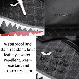 กระเป๋าเป้สะพายหลังผู้ชายทันสมัย ทำจากหนัง PU พร้อมซับในไนลอน ช่องเสียบ USB และดีไซน์กันน้ำ - ความจุขนาดใหญ่ เหมาะสำหรับพักค้างคืน - Product Image 5