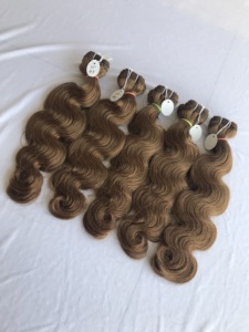 Paquets de vague de corps de vison cambodgien 20 pouces Temple indien cuticule vierge alignée extensions de cheveux humains bruts doux #8 couleur - Product Image 3