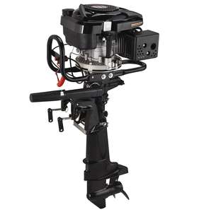 Motor fueraborda de 4 tiempos de arranque eléctrico con refrigeración por agua, motor marino compacto silencioso de Baja Emisión para barcos de pesca - Product Image 2