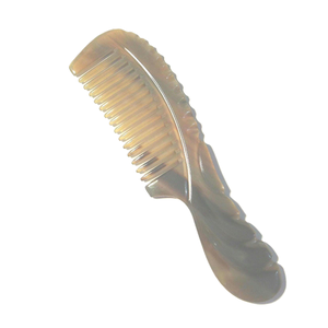 Peine de cuerno de búfalo ecológico para el cuidado de la barba Proveedores de peines Diseño personalizado para un brillo de cabello natural y saludable Producto personalizado - Product Image 5