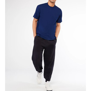 T-shirt bleu personnalisé conception la plus récente de haute qualité hommes t-shirt à manches courtes t-shirts style uni décontracté homme t-shirt - Product Image 6