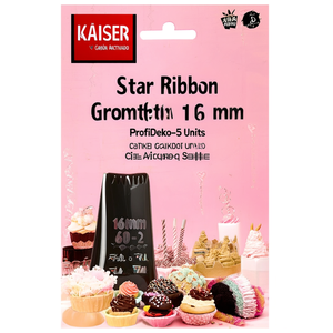 KAISER Star Ribbon Grommet 16 mm ProfiDeko-5 Units <b>Cake</b> <b>Decorating</b> <b>Supplies</b> - Product Image 3