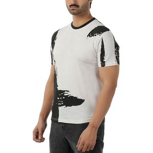 Camiseta de punto grueso con diseño estampado, ropa informal de corte regular, ropa de moda, ropa de playa de gran venta, camiseta para hombre - Product Image 4