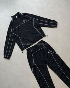 Conjunto Deportivo Casual para Hombre, Diseño 2026, Resistente al Viento, Secado Rápido, Chaqueta Cortavientos, Pantalón Deportivo, Estampado con Efecto Ácido - Product Image 1