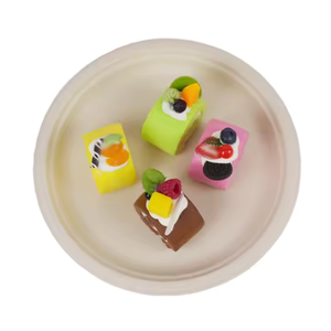 100% Sans Pfas 7 "Assiettes jetables sans danger pour les aliments Fibres végétales 100% Biodégradable Écologique Durable Sans produits chimiques toxiques - Product Image 6