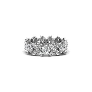 Anillo Solitario de Oro Blanco de 14K con Diamante Cultivado en Laboratorio de 5.95 Quilates, Corte Marquesa, Certificado IGI, Engaste Pavé, Color F - Product Image 3