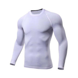 Chemises de compression pour hommes, vente en gros, coupe ajustée, spandex/coton, respirantes, produit OEM avec impression numérique - Product Image 1