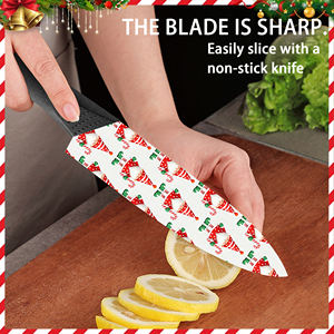 Couteau de chef en céramique japonaise, 9 pièces, pour la préparation de sushis et de la cuisine asiatique, poignée en plastique ambidextre, passe au lave-vaisselle - Product Image 4