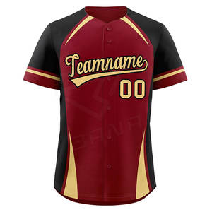 Maillot de baseball Offre Spéciale de haute qualité Logo personnalisé Conception de vêtements d'équipe Maillot de baseball pour hommes - Product Image 3